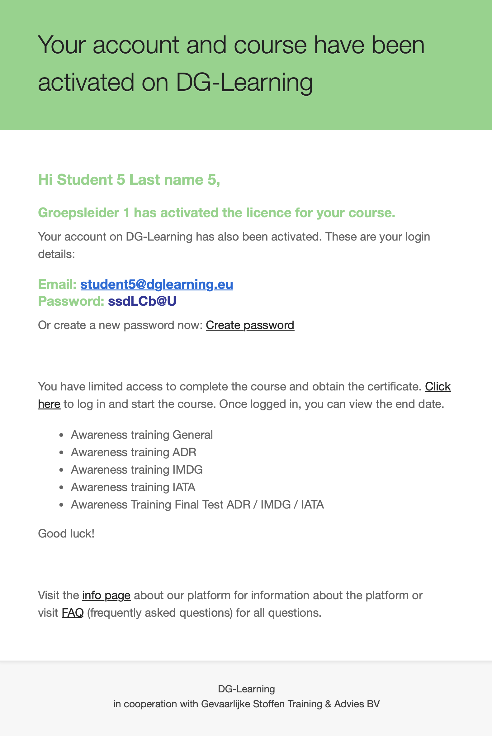 E-mail student
